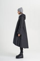 BiBi 2136 Siyah Kloş Etekli Kadın Mont