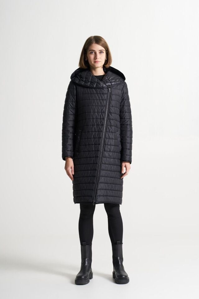 BiBi 2042 Çapraz Fermuar Detaylı İnce Kadın Mont