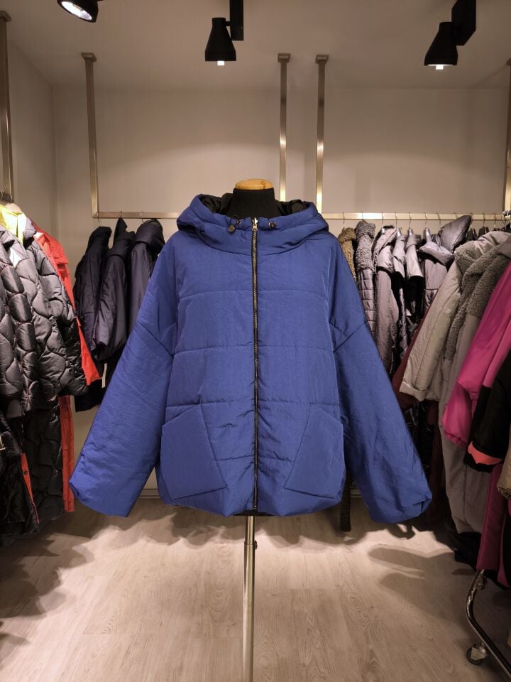 BiBi 2098k Mavi Kısa Kadın Mont