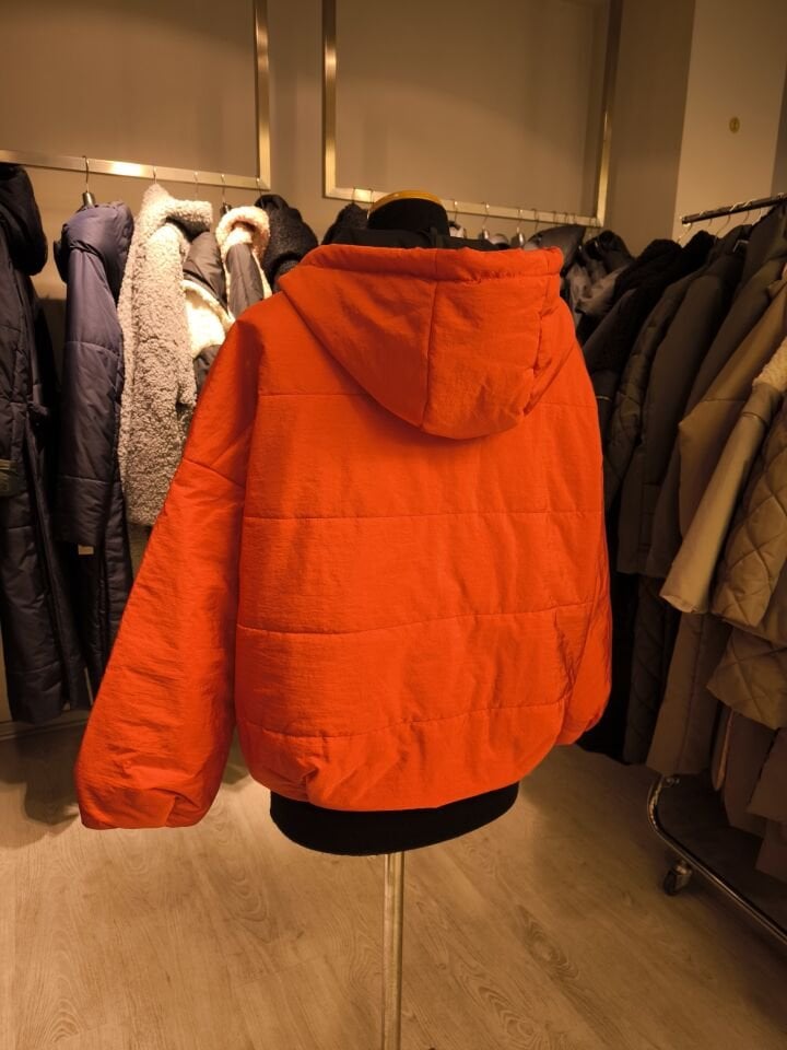 BiBi 2098k Kırmızı Kısa Kadın Mont