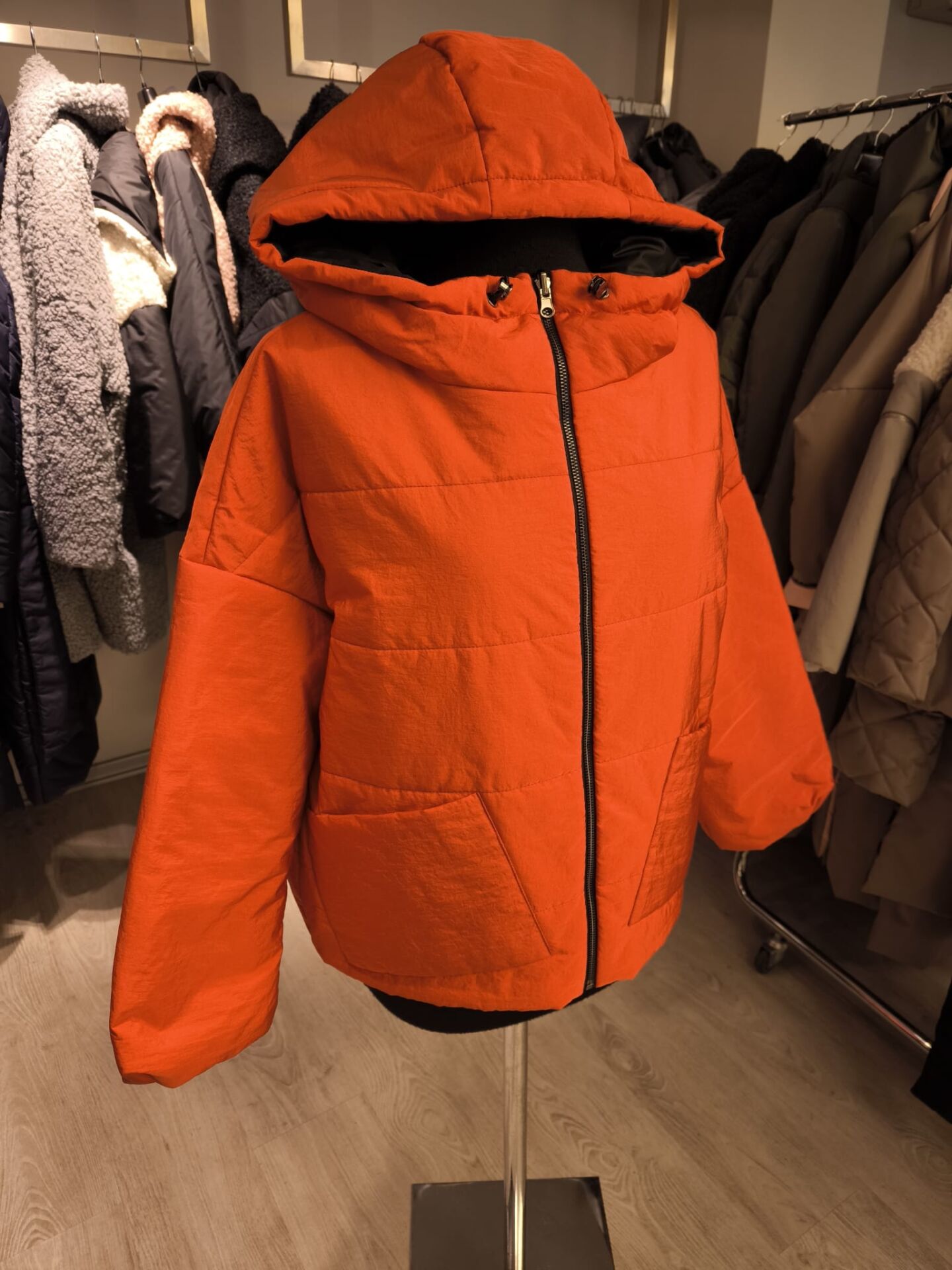 BiBi 2098k Kırmızı Kısa Kadın Mont