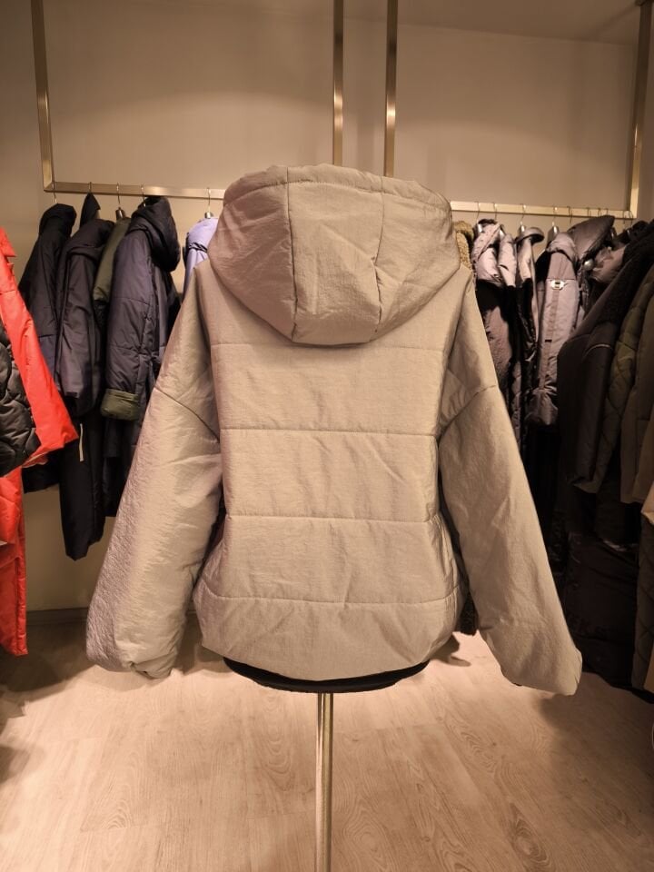 BiBi 2098k Gri Kısa Kadın Mont