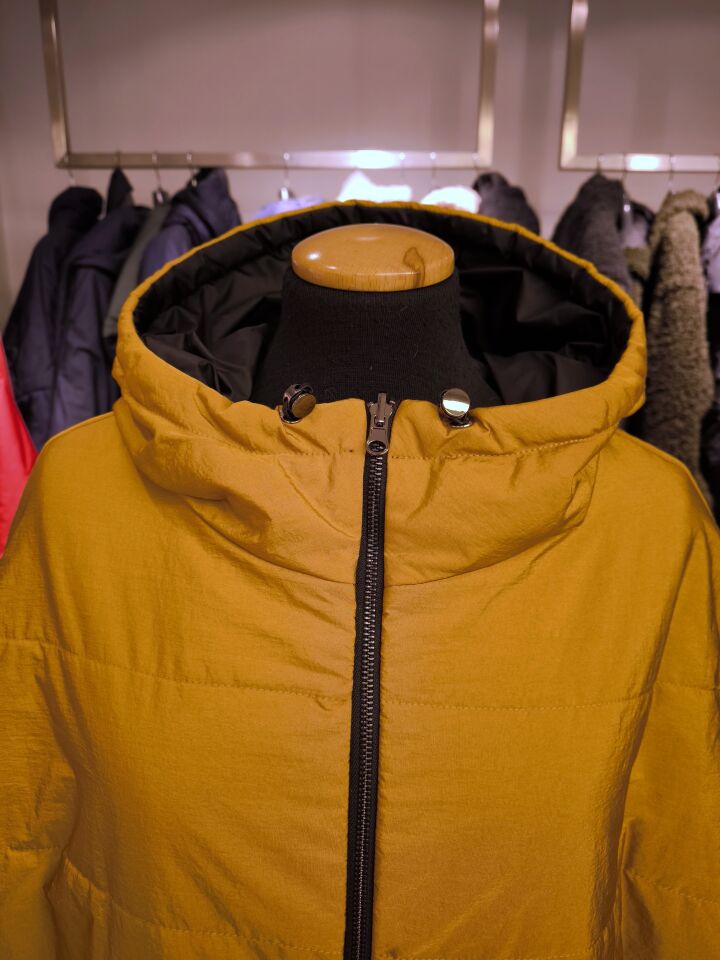 BiBi 2098k Sarı Siyah Çift Taraflı Kadın Mont