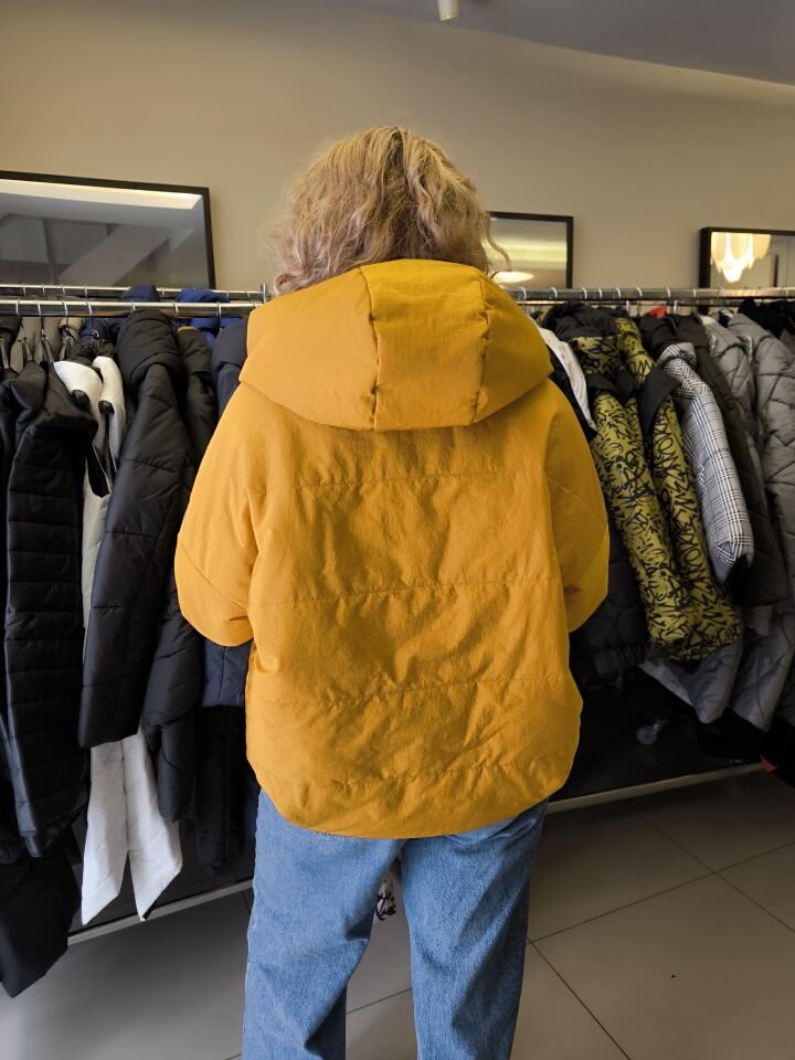 BiBi 2098k Sarı Siyah Çift Taraflı Kadın Mont