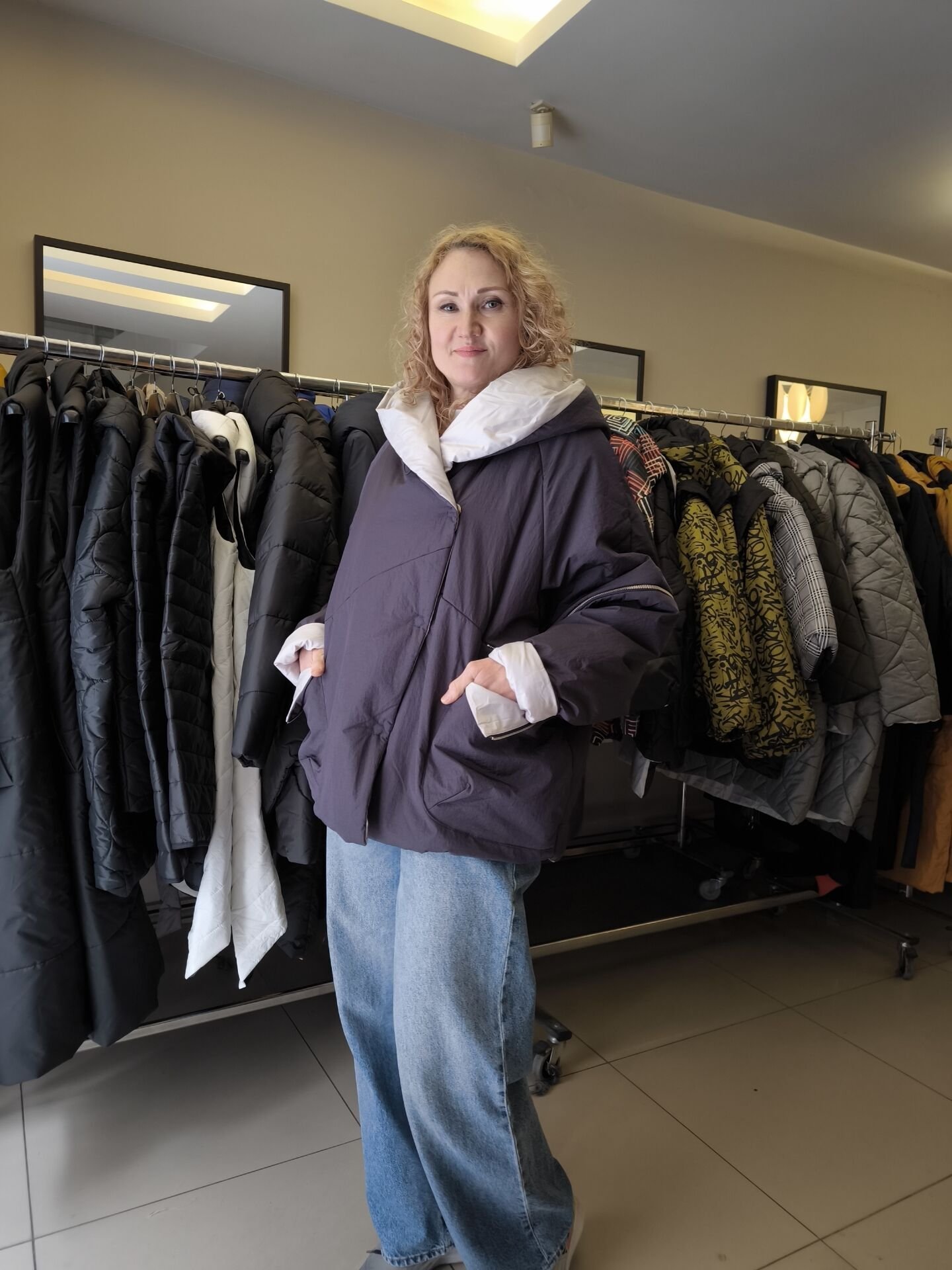 BiBi 2442 Çıkarılabilir Kollu Navy Kadın Mont