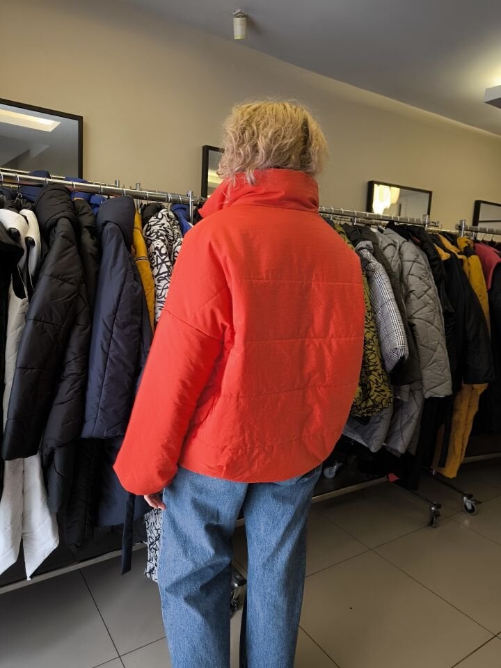 BiBi 2098 Kırmızı Kısa Kadın Mont