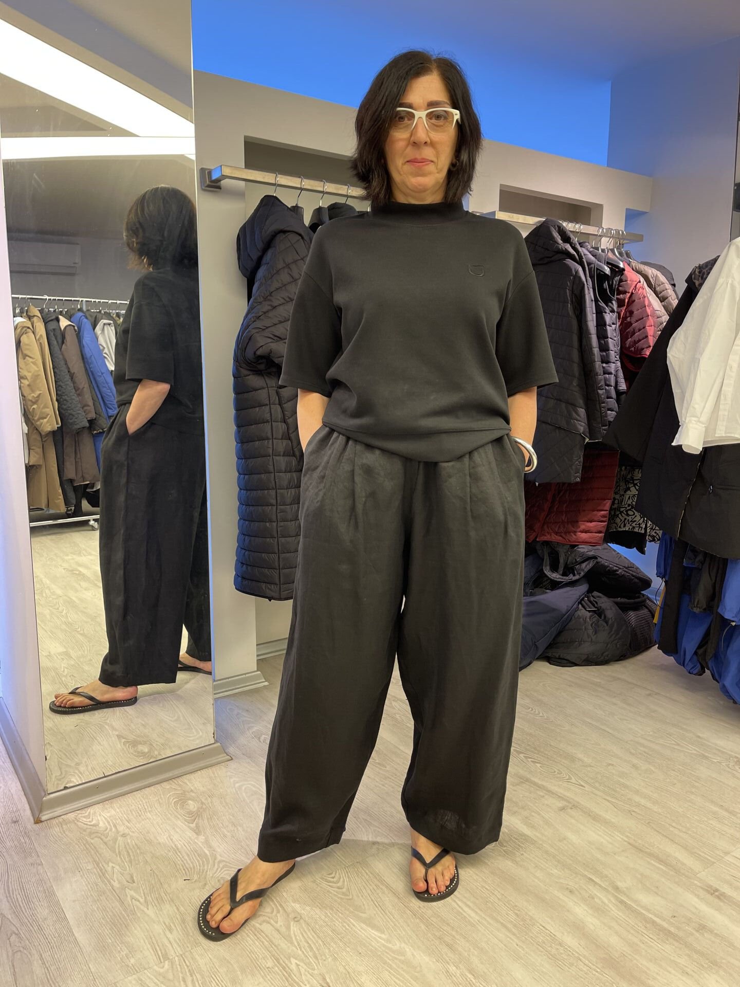 BiBi 5018 Doğal Keten Şalvar Pantolon