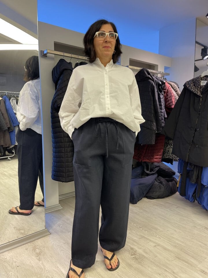 BiBi 5020 Cepli Doğal Keten Pantolon