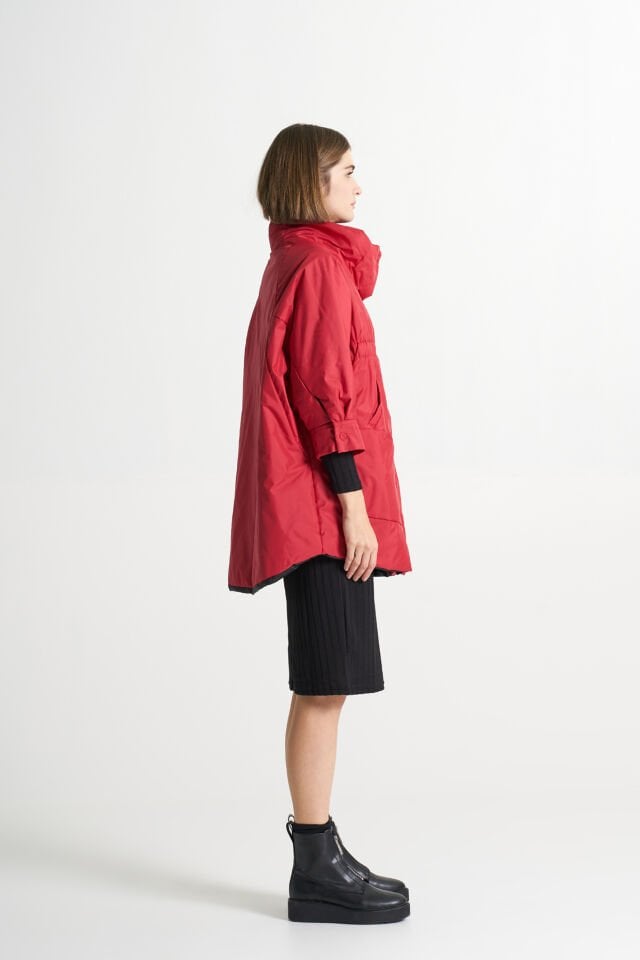 BiBi 2170 Truvakar Kol Kırmızı Kadın Mont