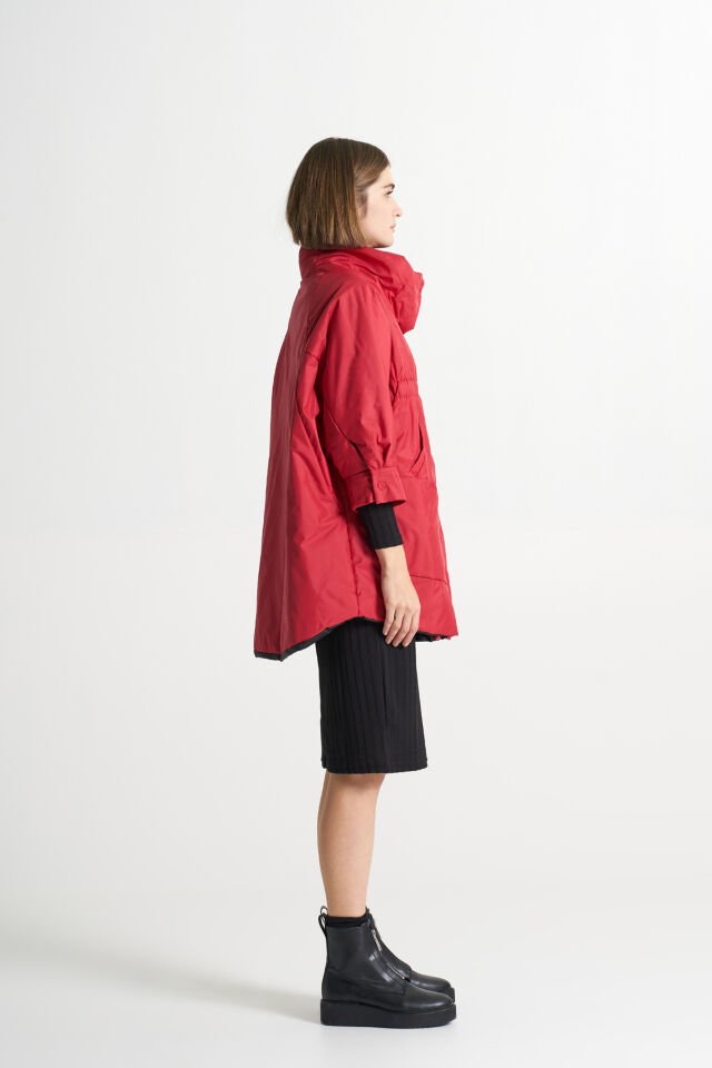 BiBi 2170 Truvakar Kol Kırmızı Kadın Mont