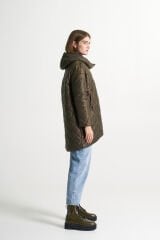 BiBi 2094k Kahverengi Kapitoneli Kadın Mont