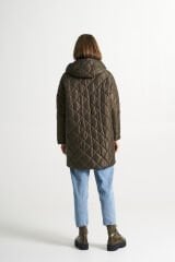 BiBi 2094k Kahverengi Kapitoneli Kadın Mont