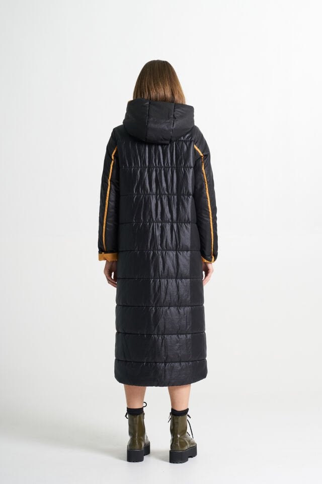 BiBi 2338 SARI SİYAH KADIN UZUN MONT