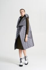 BiBi 2030k Yama Cepli Parlak Gri Mont Yelek