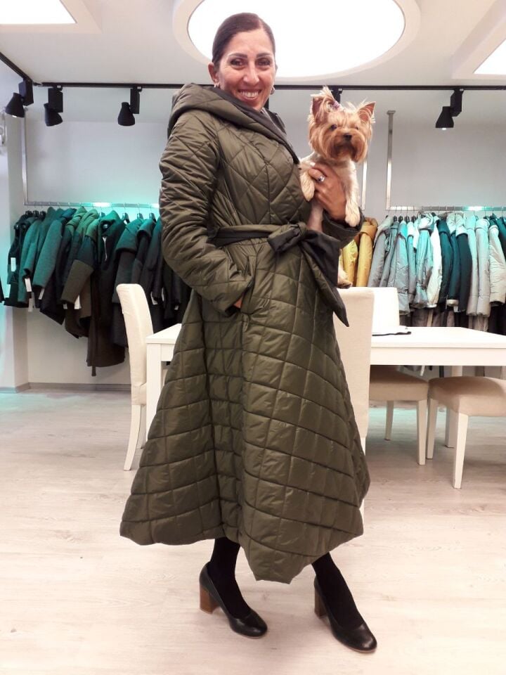 BiBi 2224 KLOŞ ETEKLİ UZUN HAKİ MONT