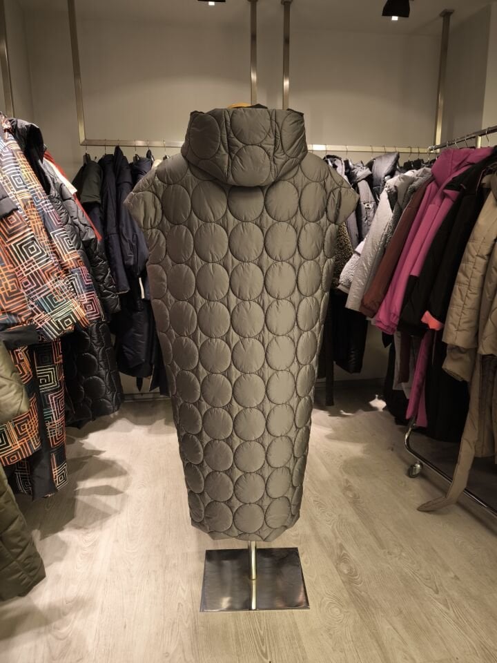 BiBi 128 YUVARLAK KAPİTONELİ GRİ UZUN MONT YELEK