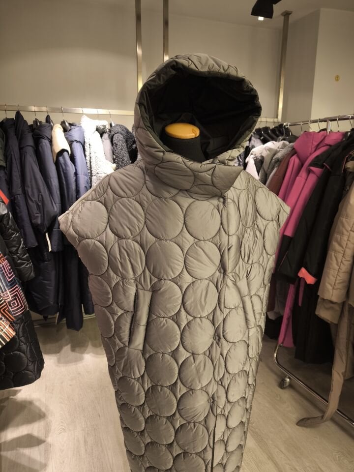 BiBi 128 YUVARLAK KAPİTONELİ GRİ UZUN MONT YELEK