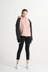 BiBi 2312 Pudra Teddy Kumaş Kadın Kısa Mont