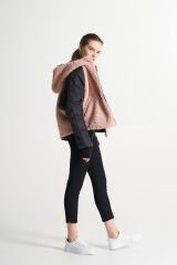 BiBi 2312 Pudra Teddy Kumaş Kadın Kısa Mont